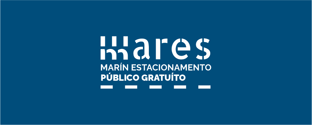 Proyecto de diseño gráfico del proyecto Mares para ordenar el espacio de aparcamiento público gratuito en Marín.